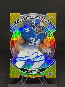 David Wilson 2012 Topps Finest Atomic Gold Refractor Rookie Autogramm /25 #FARA-DW - Bild 1 von 2