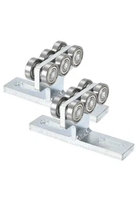2 Pk. 6-Wheel Electric Hoist Installation Roller Trolley Channel Trolley Stopper - Picture 1 of 12