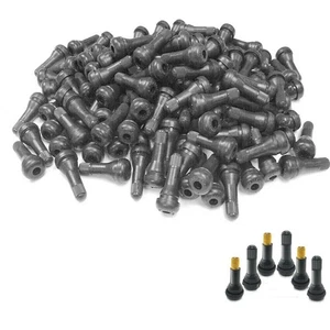 200Pcs Car Auto TR 413 Short Rubber Tubeless Snap-In Tyre Tire Valve Stems Black - Picture 1 of 7