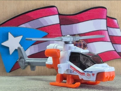 '25 MATCHBOX MISSION HELICOPTER LOOSE 1:64 SCALE MBX RESCUE V SERIES USA STOCK! - Image 1 of 4