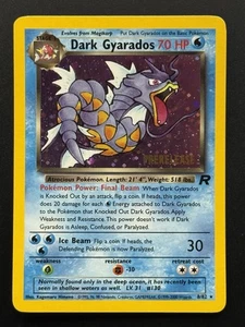 Dark Gyarados (PRERELEASE) 08/82 Team Rocket Holo Rare Pokemon TCG - LP - Picture 1 of 2