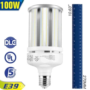 LED Corn Bulb 5000K Daylight E39 Mogul Base 100W Factory Barn Lights AC100-277V - Picture 1 of 12