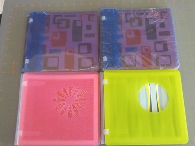 Álbumes de plástico Creative Memories 7x7 rosa púrpura verde páginas blancas Foto 1 de 4