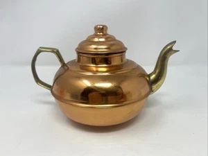 4.5” IMAX Old World Solid Copper Teapot Hand Made In Turkey- Collectible - Picture 1 of 18