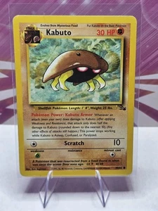 Juego de cartas coleccionables Pokémon Kabuto Unlimited 50/62 fósil común MP - Imagen 1 de 2