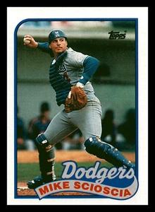 1989 Topps Mike Scioscia Los Angeles Dodgers #755 NM-MINT - Picture 1 of 2