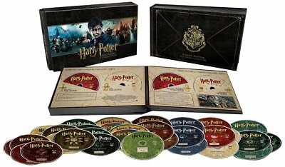 Harry Potter Hogwarts Collection (Blu-ray+DVD,31-Disc Set,8-Film/Movies) NEW - Immagine 1 di 4