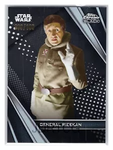 2023 Topps cromo negro base #56 refractor General Rieekan (099)/199 - Imagen 1 de 2