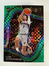 Cade Cunningham 2021-22 Panini Select Basketball Courtside Green Prizm RC (4/5)