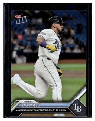 2023 Topps Now #412 Isaac Paredes Base Card (Qty) - Image 1 of 2