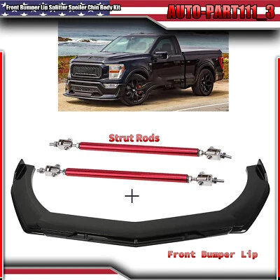 For Ford F150 F-150 Front Bumper Lip Splitter Spoiler Chin Body Kit - Image 1 of 4