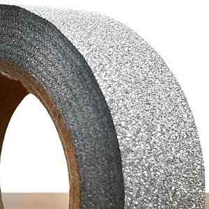 SILVER Glitter Washi Tape 15mm Decorative Paper Craft Masking Stick On Trim 10M - Picture 1 of 3