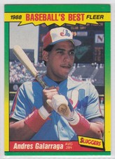 1988 Fleer Baseball's Best Sluggers #14 Andres Galarraga Montreal Expos