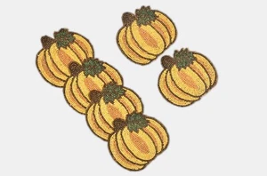 Set Of 6 Beaded coaster, Halloween Coaster Set, Pumpkin Coaster set 4X4 Inch - Picture 1 of 4