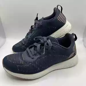 Zapatos deportivos Skechers Bobs azul marino dorado brillo - para mujer UK 4 EU 37 - Imagen 1 de 19