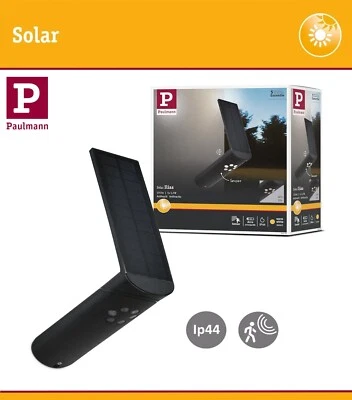 Paulmann Solar LED Wandleuchte Ilias Bewegungsmelder 2,4Ghz mit 2 x Schaltmodi - Bild 1 von 4
