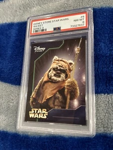 STAR WARS PSA 8 DISNEY STORE EXCLUSIVE COLLECTIBLE CARD SERIES 3 #6 Wicket Pop 1 - Picture 1 of 3