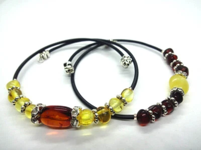 Trendy Baltic amber bracelet - Choose your color!!! - Image 1 of 2