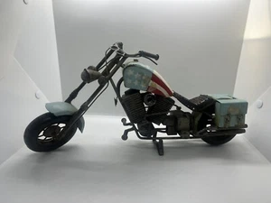 VINTAGE Handmade Harley Davidson ‘Easy Rider Chopper’ Metal Motorcycle Replica - Picture 1 of 4