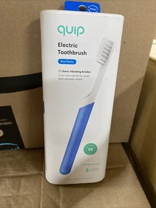 Quip Toothbrush Blue Plastic Sonic Vibrating Bristles Battery Powered New/Sealed - Picture 1 of 2