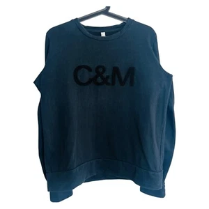 Camilla And Marc Buena Crew Sweat Jumper Women's Black Marle Size 6 - Picture 1 of 12