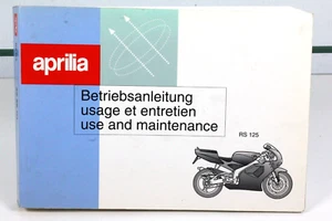 Aprilia RS 125 manual del conductor manual de instrucciones use manintenance book - Imagen 1 de 3