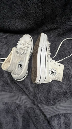 converse alte piattaforme taglia 4