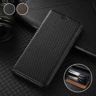 Genuine Leather Cover For OPPO Find X8 Pro X7 X6 Magnetic Flip Wallet Book Case - Image 1 of 4