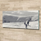 Acrylglas-Bild Wandbilder Druck 125x50 Deko Menschen Skifahrer