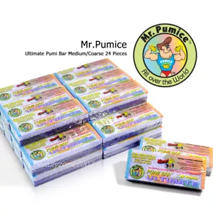 24 Pieces Mr. Pumice Ultimate Pumi Bar Medium / Extra Coarse - Picture 1 of 2