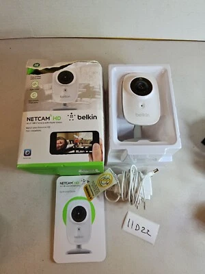 Belkin F7D7602 NetCam HD WiFi Camera Security Surveillance 11D22 Video - Image 1 of 4
