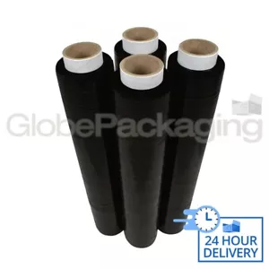 12 rotoli avvolgimento elasticizzato pallet nero 500 mm x 25 mu rotoli resistenti - Foto 1 di 5