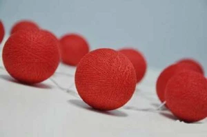 Red 5cm Ball LED Night Light Xmas Birthday Wedding Room Party Event AUS Plug - Picture 1 of 11