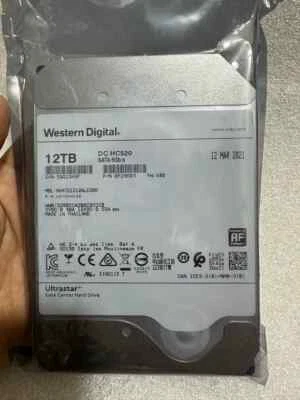 HC520 12TB 7.2K RPM SATA 6Gb/s 3.5" HDD HUH721212ALE601 0F29596 - Image 1 of 3