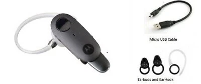 Motorola BOOM HX 600 Auto.Flip Bluetooth music Headset ear-phone+earhook earbuds - Image 1 of 2