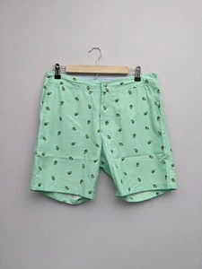 Bonobos 7-inch Crazy Print Green Avocado Lined Swim Trunks NWOT Summer Size 31 - Picture 1 of 7