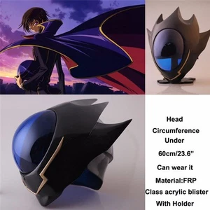 Anime Code Geass Lelouch Zero Helmet Unisex Mask Cosplay Props Halloween Party - Picture 1 of 7
