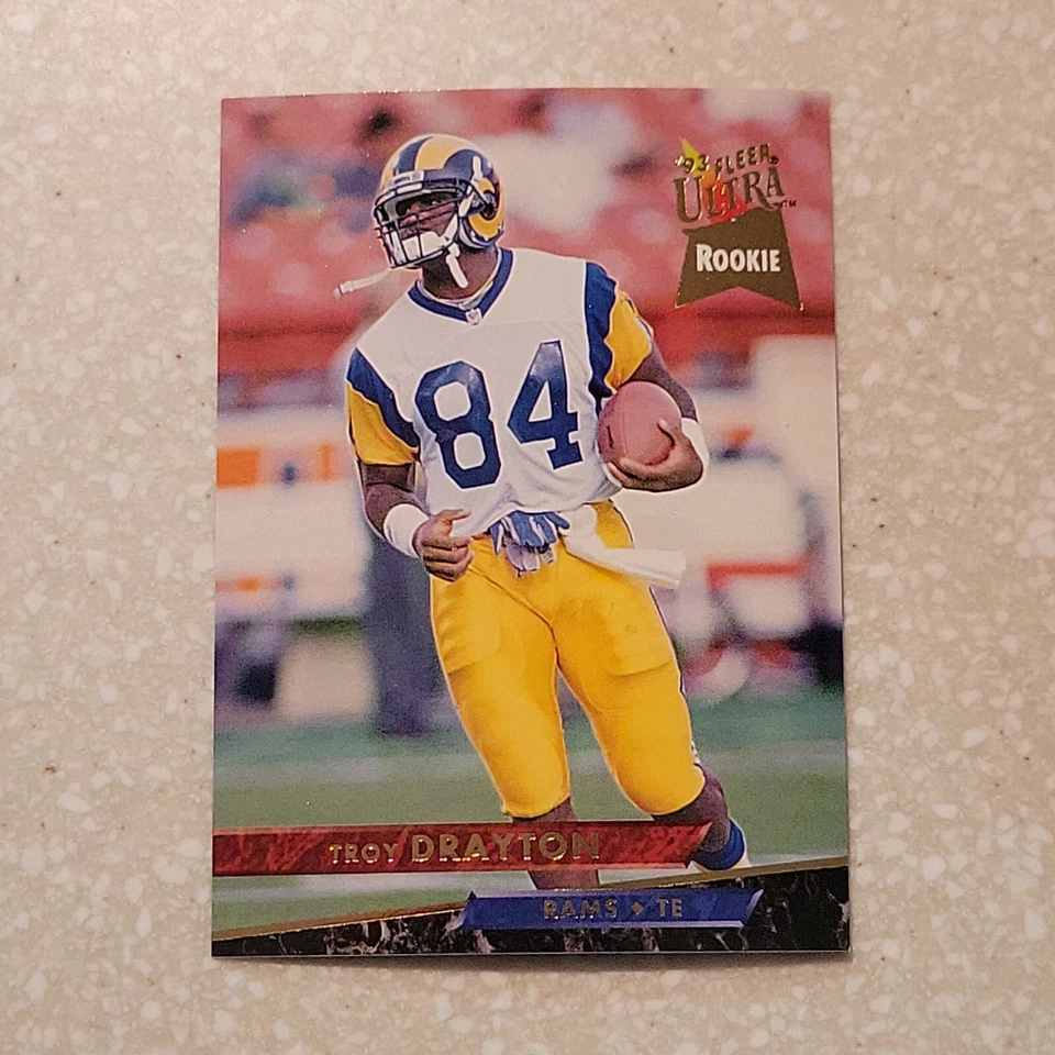 1993 FLEER ULTRA FOOTBALL CARD TROY DRAYTON #235 RC ROOKIE - Image 1 of 2