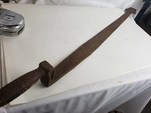 Nice large antique metal tool, huge, slate shingle tool - Picture 1 of 9