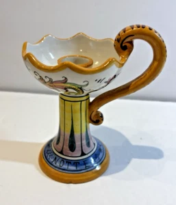 Candelabro de cerámica mayólica italiana diseño dragón - Imagen 1 de 16