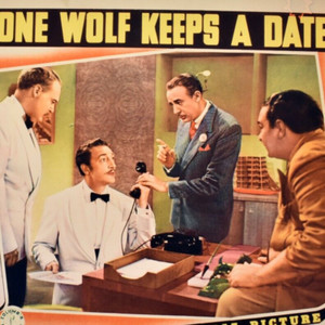 1940 Lone Wolf Keeps Date Warren William Frances Robinson Lobby Card Poster 2