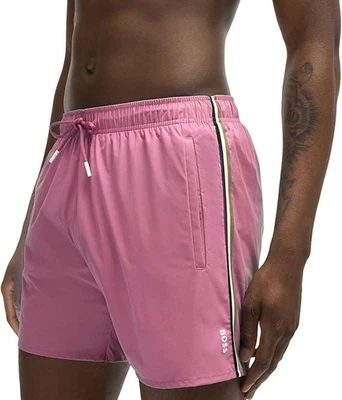 HUGO BOSS Iconic Pantalones Cortos [Talla XL] Bañador de Hombres Rosa Nuevo & - Imagen 1 de 3