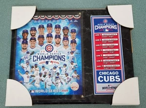 Chicago Cubs 2016 World Series Champions Official MLB Logo Wooden Wall Plaque - Picture 1 of 3