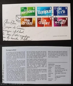 Guernsey Stamps: "Europa CEPT 2008 - Letter" First Day Cover 2008 - Picture 1 of 3