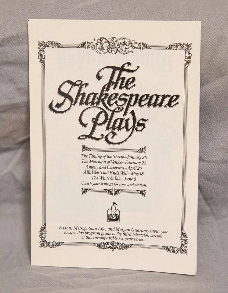 The Shakespeare Plays Public Broadcasting PBS Program - Image 1 of 1