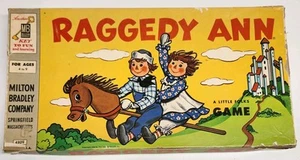 Raggedy Ann Brettspiel 1954 Milton Bradley komplett Vintage gebraucht siehe Bilder! - Bild 1 von 14