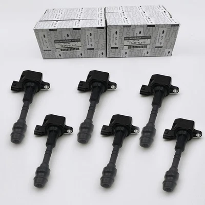 22448-AL61C Pack of 6 Ignition Coils For Infiniti FX35 G35 M35/ Nissan 2003-08 - Image 1 of 4
