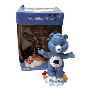Vintage Care Bear Grumpy Wobbling Bobblehead Blue Bear 2002 Tri-Star Merchandise - Picture 1 of 20