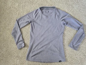 Patagonia Capilene  Midweight Base Layer Top Womens XS Long Sleeve Lavender Gray - Picture 1 of 7