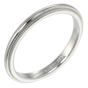 Tiffany&Co. Geraffter Milgrain Ring 0,1" Band Pt950 Platin #5,4 (US-Größe) 3... - Bild 1 von 10